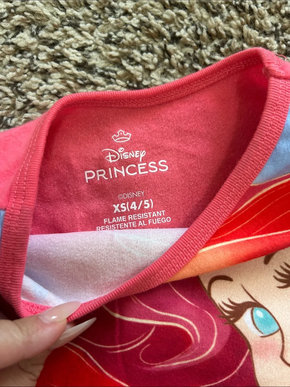 Ariel Graphic Pajama Set - Size 4/5
